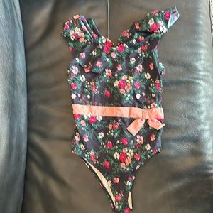 Jamie and Jack navy floral bathing suit